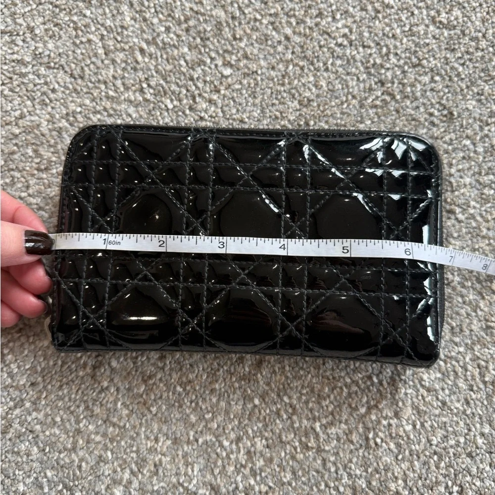 Dior Black Patented Leather Wallet